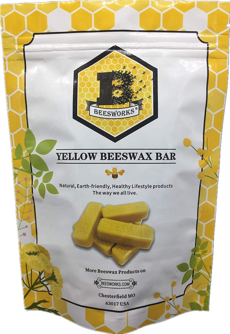BEESWORKS Yellow Beeswax Bars (12 oz) | 100% Pure, Cosmetic Grade, Triple-Filtered Beeswax for DIY Skin Care, Lip Balm, Lotion and Candle Making (1 oz Bars - 2 Packages of 6) - Image 4